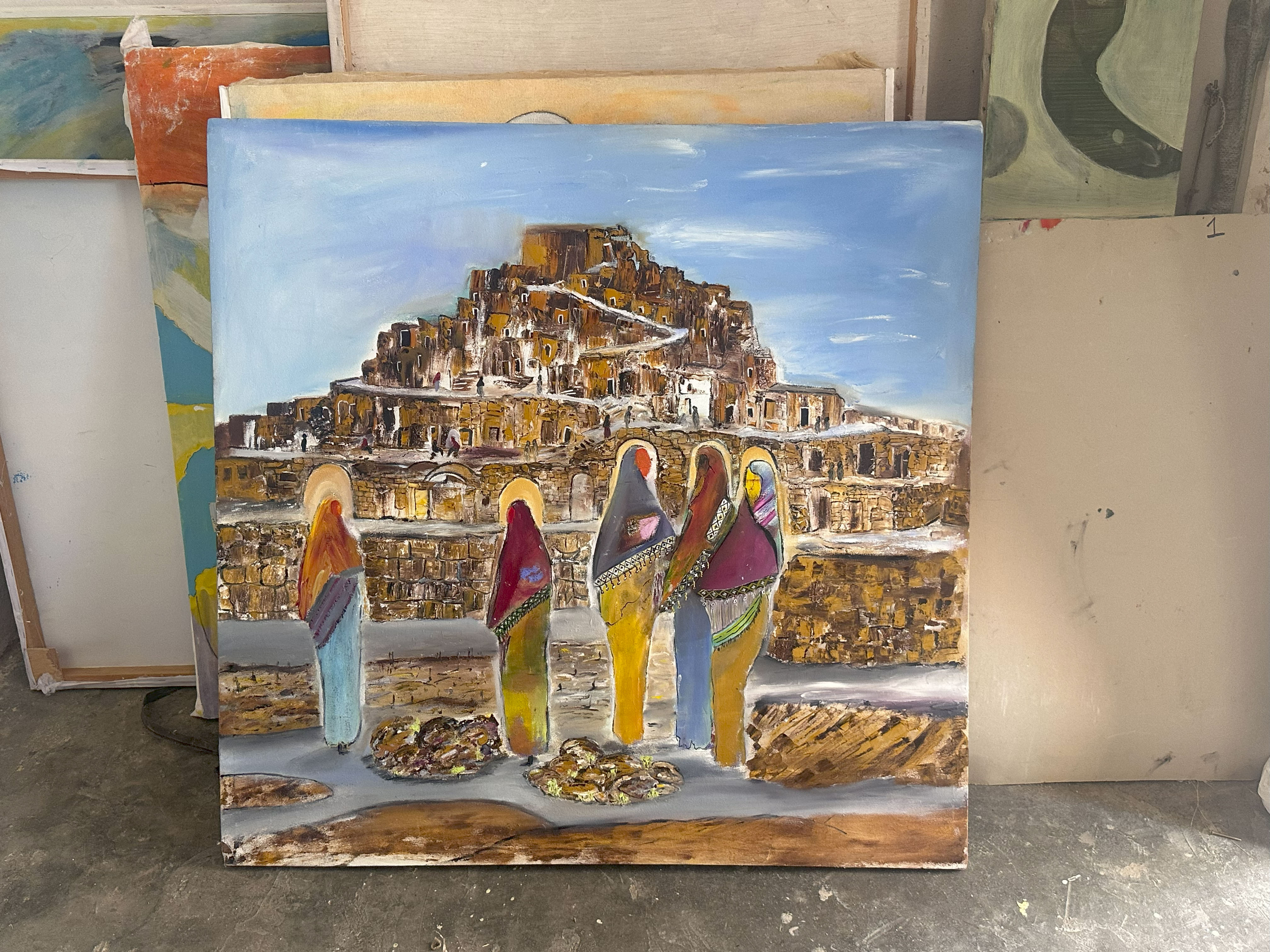 Peinture a l'huile sur toile 101/99