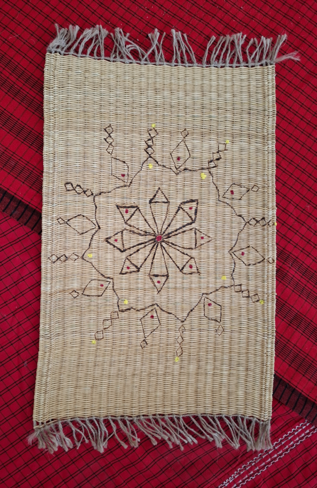 Decorated breakfast placemat