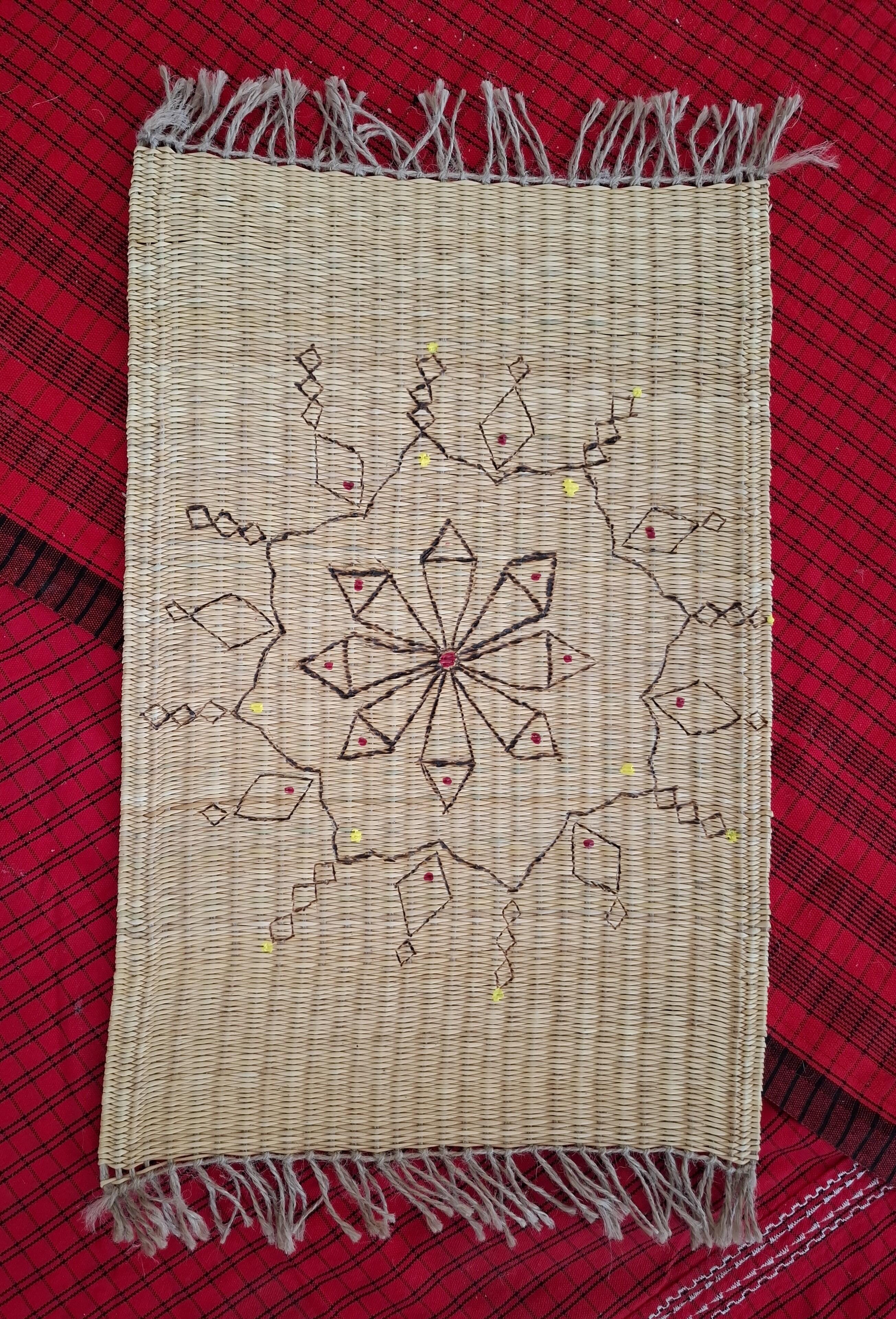 Decorated breakfast placemat